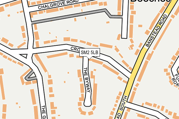 SM2 5LB map - OS OpenMap – Local (Ordnance Survey)