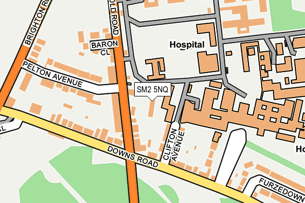 SM2 5NQ map - OS OpenMap – Local (Ordnance Survey)