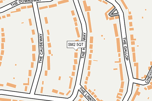 SM2 5QT map - OS OpenMap – Local (Ordnance Survey)