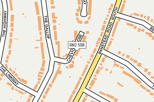 SM2 5SB map - OS OpenMap – Local (Ordnance Survey)