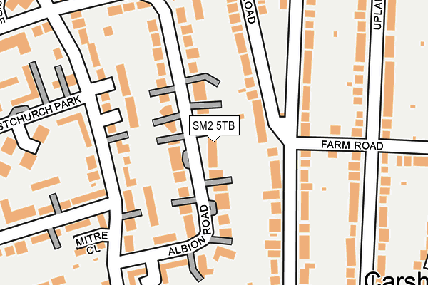 SM2 5TB map - OS OpenMap – Local (Ordnance Survey)