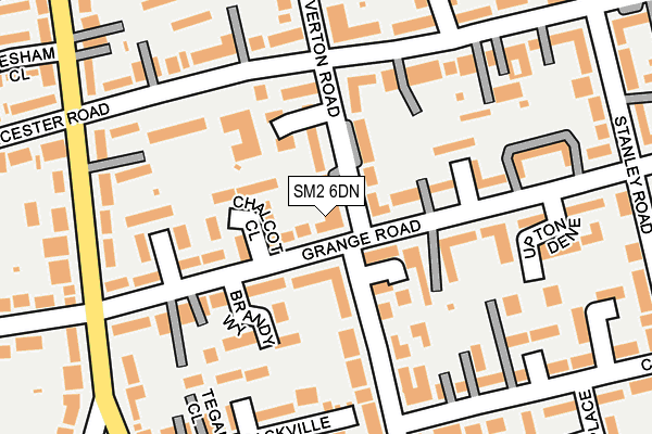 SM2 6DN map - OS OpenMap – Local (Ordnance Survey)