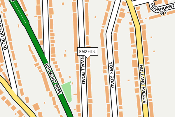 SM2 6DU map - OS OpenMap – Local (Ordnance Survey)