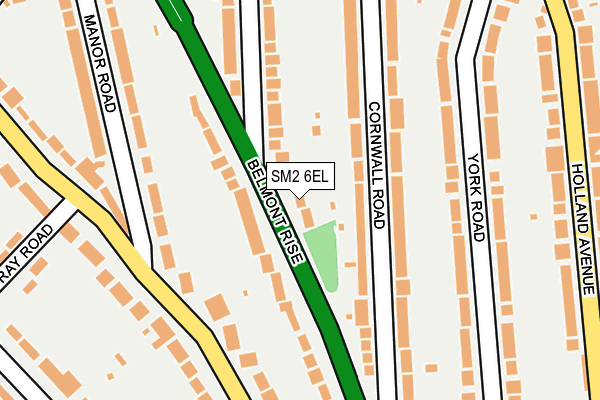 SM2 6EL map - OS OpenMap – Local (Ordnance Survey)