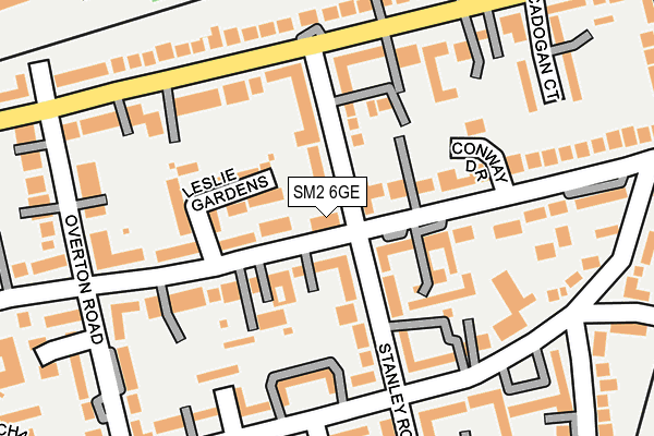 SM2 6GE map - OS OpenMap – Local (Ordnance Survey)