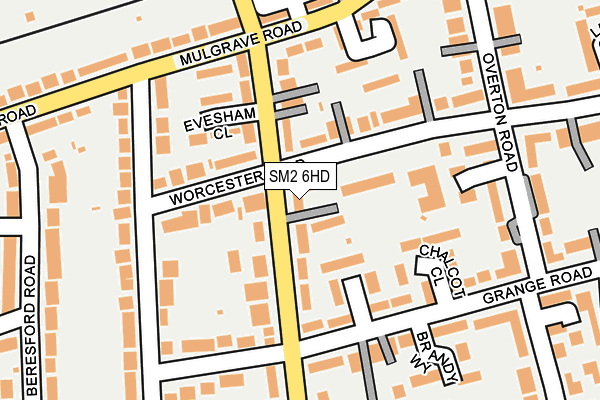 SM2 6HD map - OS OpenMap – Local (Ordnance Survey)