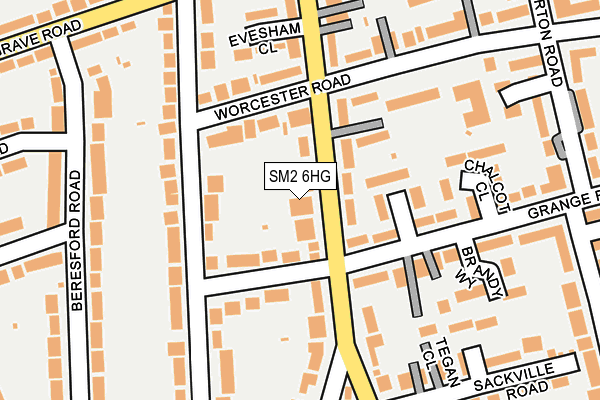 SM2 6HG map - OS OpenMap – Local (Ordnance Survey)