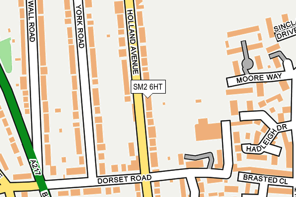 SM2 6HT map - OS OpenMap – Local (Ordnance Survey)