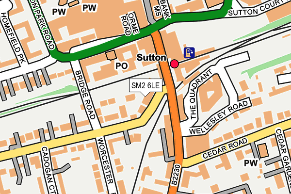 Map of THE GAMSA LIMITED at local scale