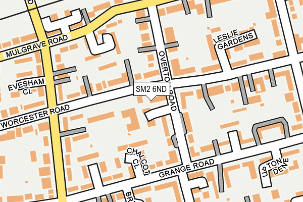 SM2 6ND map - OS OpenMap – Local (Ordnance Survey)