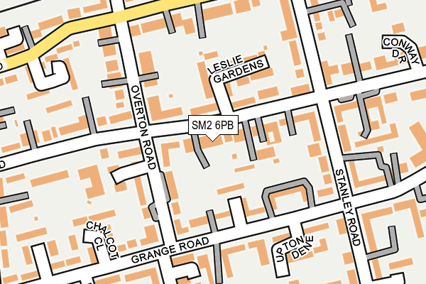 SM2 6PB map - OS OpenMap – Local (Ordnance Survey)