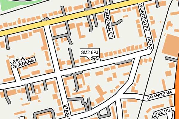 SM2 6PJ map - OS OpenMap – Local (Ordnance Survey)