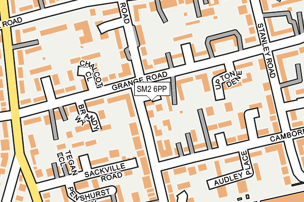 SM2 6PP map - OS OpenMap – Local (Ordnance Survey)