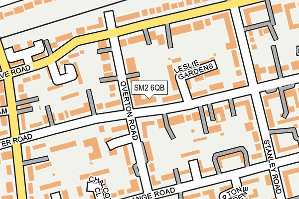 SM2 6QB map - OS OpenMap – Local (Ordnance Survey)