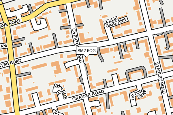 SM2 6QG map - OS OpenMap – Local (Ordnance Survey)