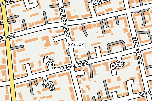 SM2 6QP map - OS OpenMap – Local (Ordnance Survey)