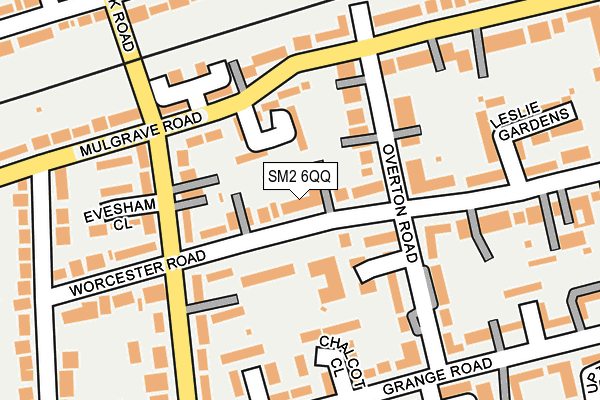 SM2 6QQ map - OS OpenMap – Local (Ordnance Survey)
