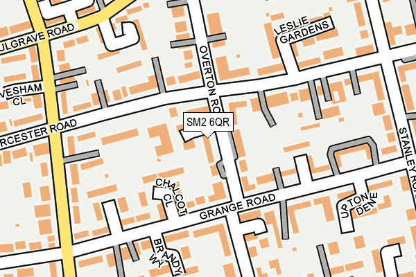 SM2 6QR map - OS OpenMap – Local (Ordnance Survey)