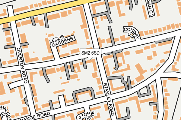 SM2 6SD map - OS OpenMap – Local (Ordnance Survey)