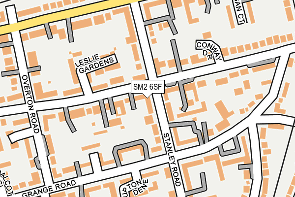 SM2 6SF map - OS OpenMap – Local (Ordnance Survey)