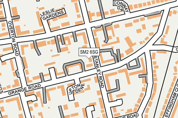 SM2 6SG map - OS OpenMap – Local (Ordnance Survey)