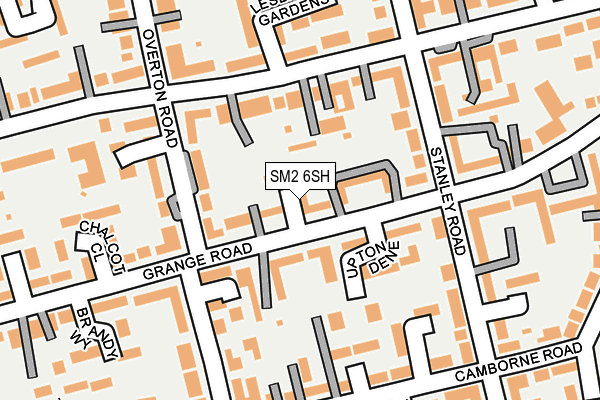 SM2 6SH map - OS OpenMap – Local (Ordnance Survey)