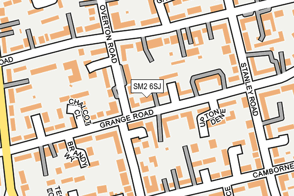 SM2 6SJ map - OS OpenMap – Local (Ordnance Survey)