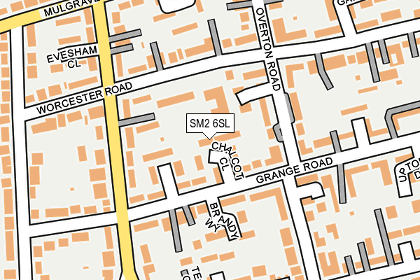 SM2 6SL map - OS OpenMap – Local (Ordnance Survey)