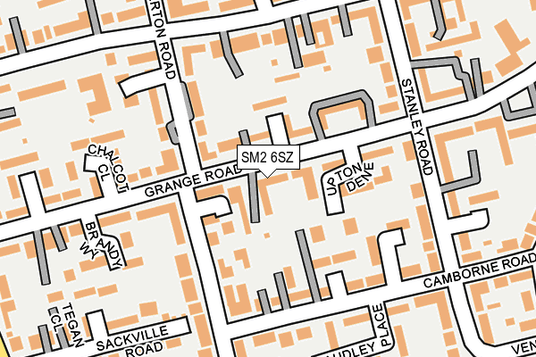 SM2 6SZ map - OS OpenMap – Local (Ordnance Survey)