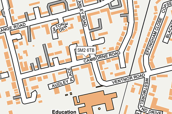 SM2 6TB map - OS OpenMap – Local (Ordnance Survey)