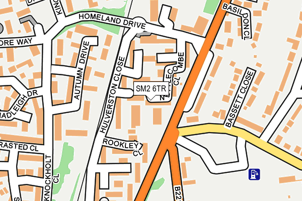 SM2 6TR map - OS OpenMap – Local (Ordnance Survey)