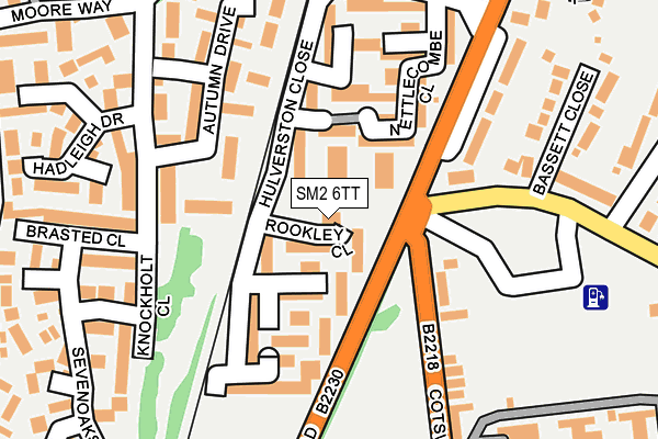 SM2 6TT map - OS OpenMap – Local (Ordnance Survey)