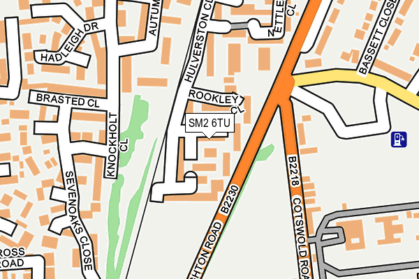 SM2 6TU map - OS OpenMap – Local (Ordnance Survey)