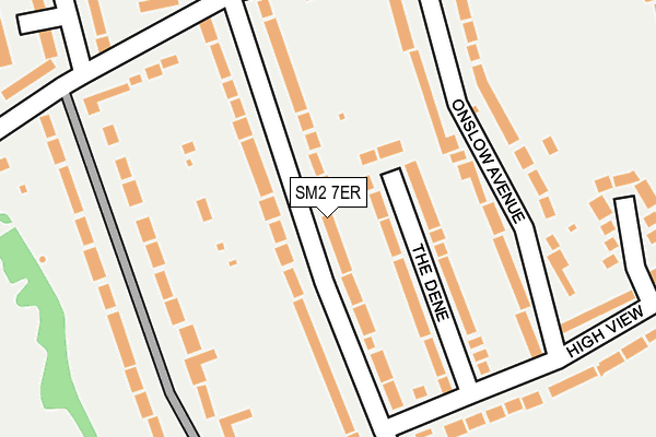 SM2 7ER map - OS OpenMap – Local (Ordnance Survey)