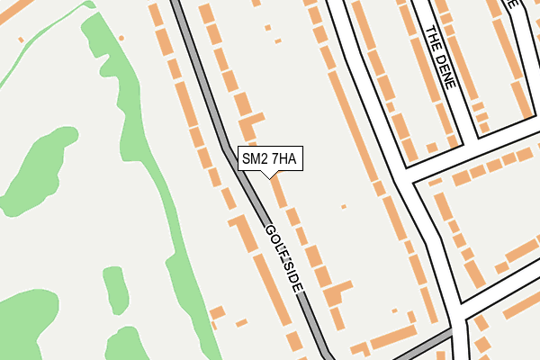 SM2 7HA map - OS OpenMap – Local (Ordnance Survey)