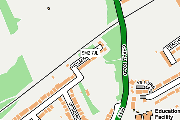 Map of 17-20 HOLMWOOD CLOSE LIMITED at local scale