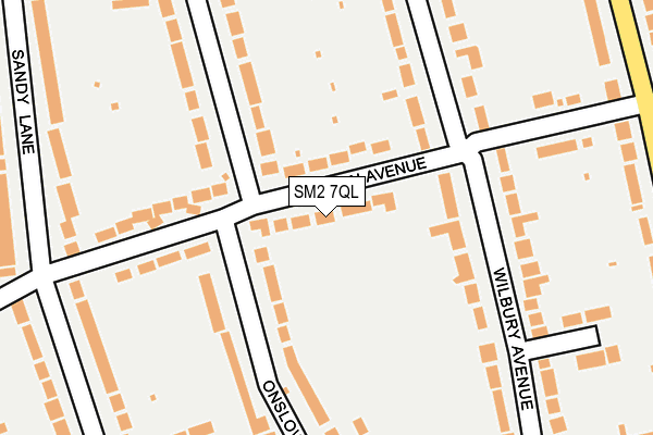 SM2 7QL map - OS OpenMap – Local (Ordnance Survey)