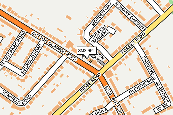 Map of BATHROOMS BY BENTLEY LIMITED at local scale