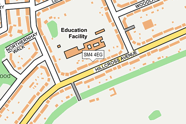 SM4 4EG map - OS OpenMap – Local (Ordnance Survey)