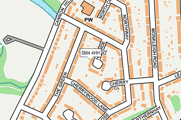 SM4 4HH map - OS OpenMap – Local (Ordnance Survey)