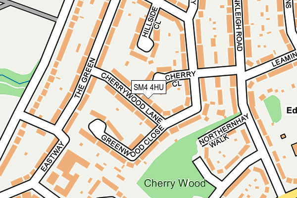 SM4 4HU map - OS OpenMap – Local (Ordnance Survey)
