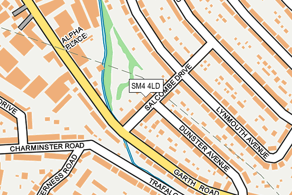 SM4 4LD map - OS OpenMap – Local (Ordnance Survey)