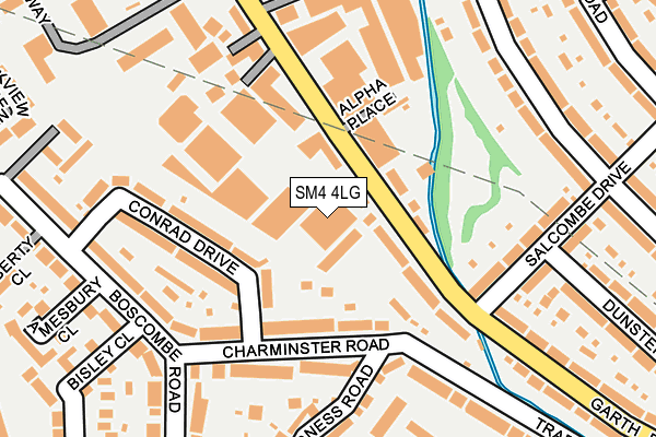 SM4 4LG map - OS OpenMap – Local (Ordnance Survey)