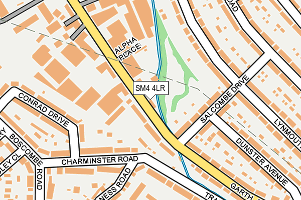 SM4 4LR map - OS OpenMap – Local (Ordnance Survey)