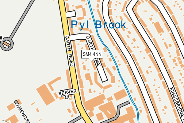 SM4 4NN map - OS OpenMap – Local (Ordnance Survey)