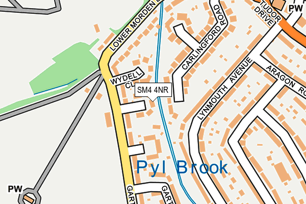 SM4 4NR map - OS OpenMap – Local (Ordnance Survey)