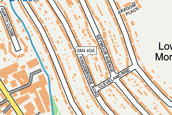 SM4 4QA map - OS OpenMap – Local (Ordnance Survey)