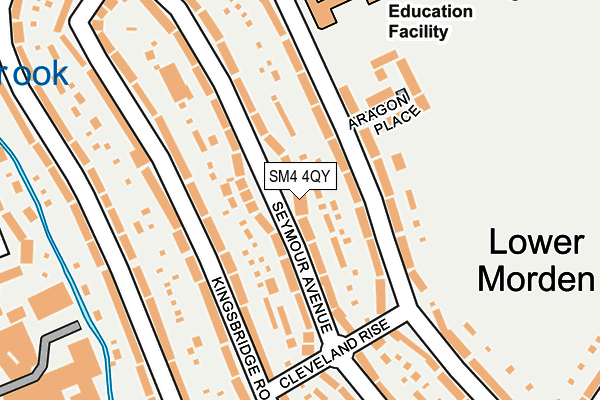 SM4 4QY map - OS OpenMap – Local (Ordnance Survey)