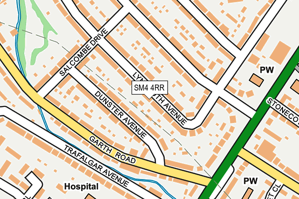 SM4 4RR map - OS OpenMap – Local (Ordnance Survey)