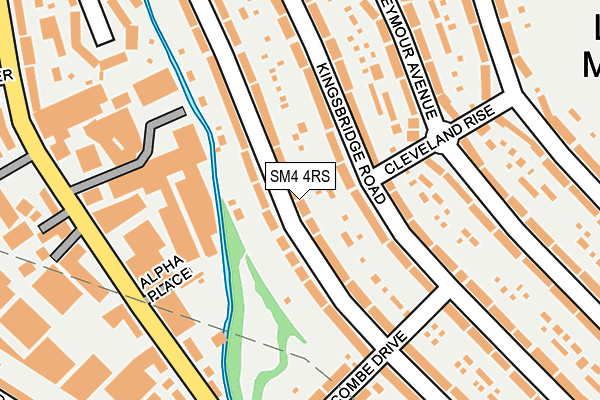 SM4 4RS map - OS OpenMap – Local (Ordnance Survey)